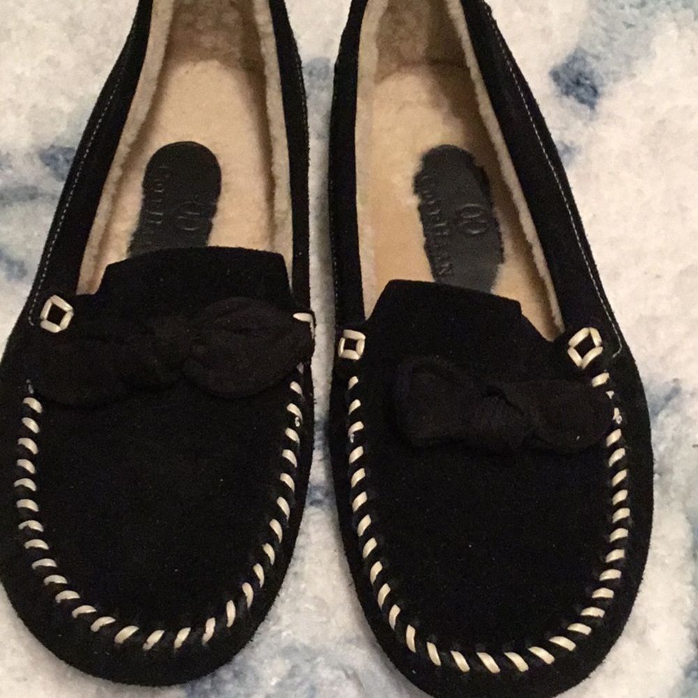 Cole Haan black suede Mocassins